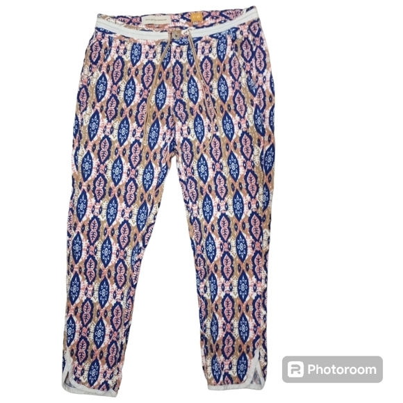 Pilcro Paz Ikat Joggers Royal Blue Sz 26 - Picture 2 of 16